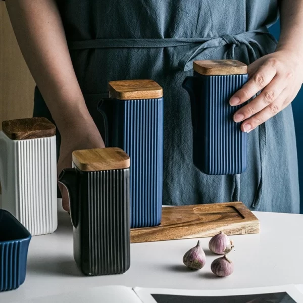 Trenton Ceramic Oil & Vinegar Bottle