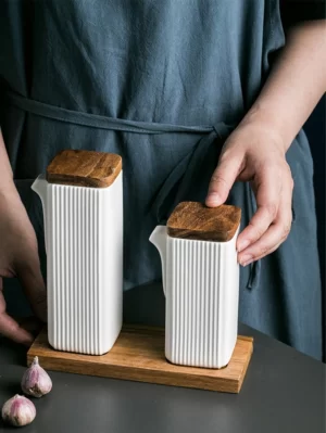 Trenton Ceramic Oil & Vinegar Bottle