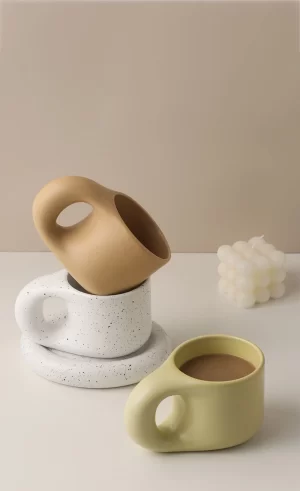 Berrybrook 10 oz Ceramic Cup & Saucer