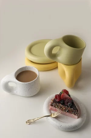 Berrybrook 10 oz Ceramic Cup & Saucer