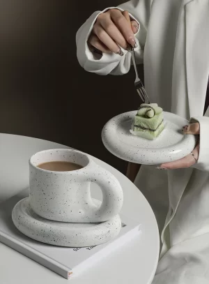 Berrybrook 10 oz Ceramic Cup & Saucer