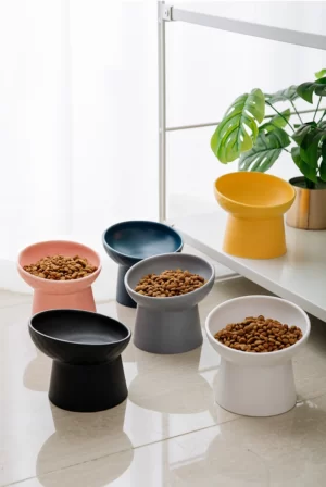 Wobbleton Ceramic Cat Bowl