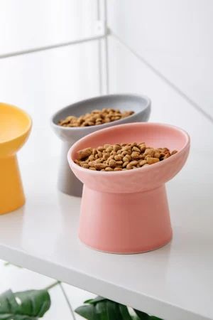 Wobbleton Ceramic Cat Bowl