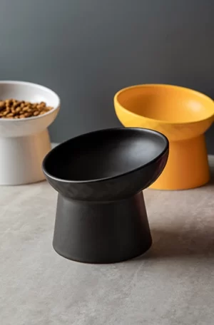 Wobbleton Ceramic Cat Bowl