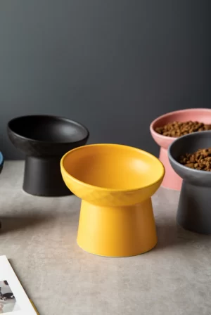 Wobbleton Ceramic Cat Bowl