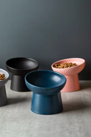 Wobbleton Ceramic Cat Bowl