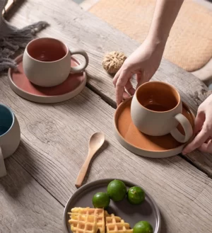 Bellevue 8 oz Ceramic Cup & Saucer