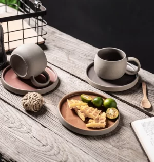 Bellevue 8 oz Ceramic Cup & Saucer