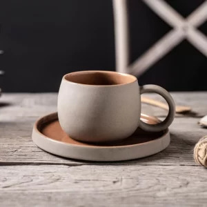 Bellevue 8 oz Ceramic Cup & Saucer