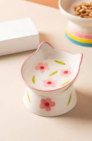 Merrydale Ceramic Cat Bowl