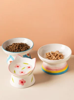 Merrydale Ceramic Cat Bowl