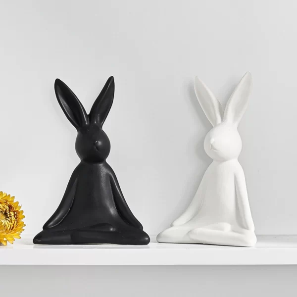 Aurelia Yoga Rabbit Ceramic Decoration