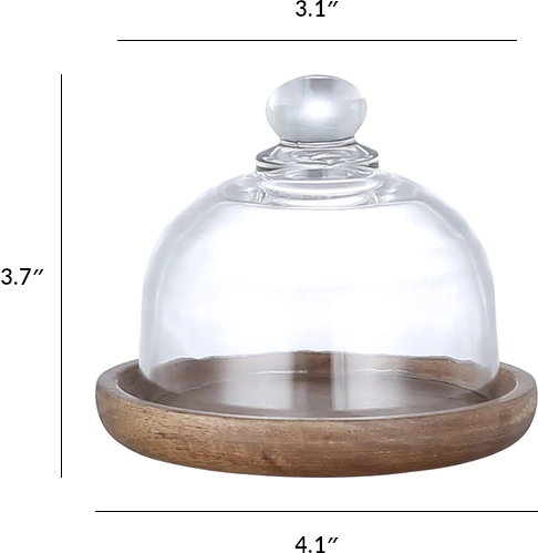 4.1″ Side Plate with Glass Dome