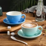 Bonheur 10 oz Ceramic Cup & Saucer