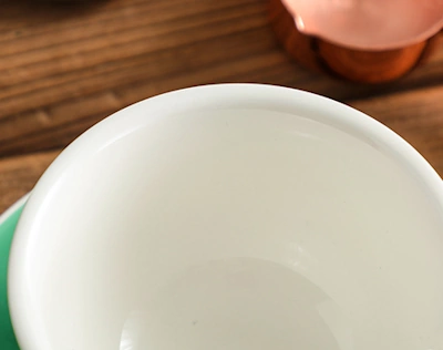 Bonheur 10 oz Ceramic Cup & Saucer