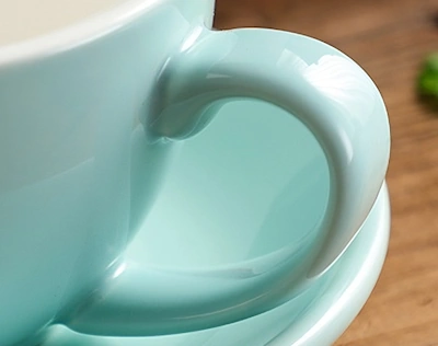 Bonheur 10 oz Ceramic Cup & Saucer