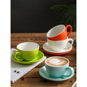 Bonheur 10 oz Ceramic Cup & Saucer