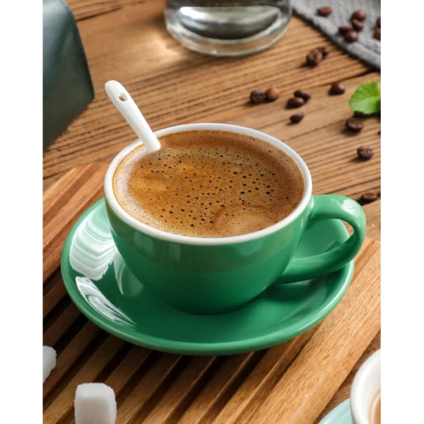 Bonheur 10 oz Ceramic Cup & Saucer