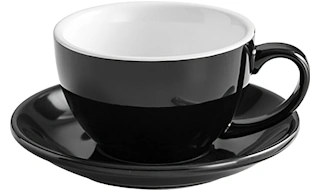 Bonheur 10 oz Ceramic Cup & Saucer