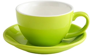 Bonheur 10 oz Ceramic Cup & Saucer