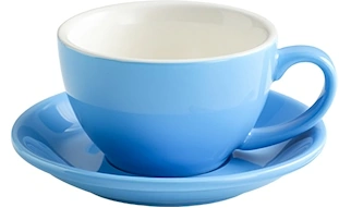 Bonheur 10 oz Ceramic Cup & Saucer