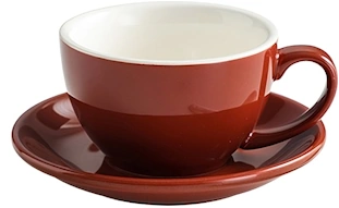 Bonheur 10 oz Ceramic Cup & Saucer