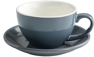 Bonheur 10 oz Ceramic Cup & Saucer