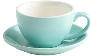 Bonheur 10 oz Ceramic Cup & Saucer