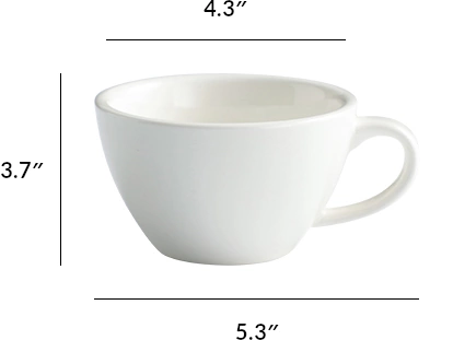 Bonheur 10 oz Ceramic Cup & Saucer