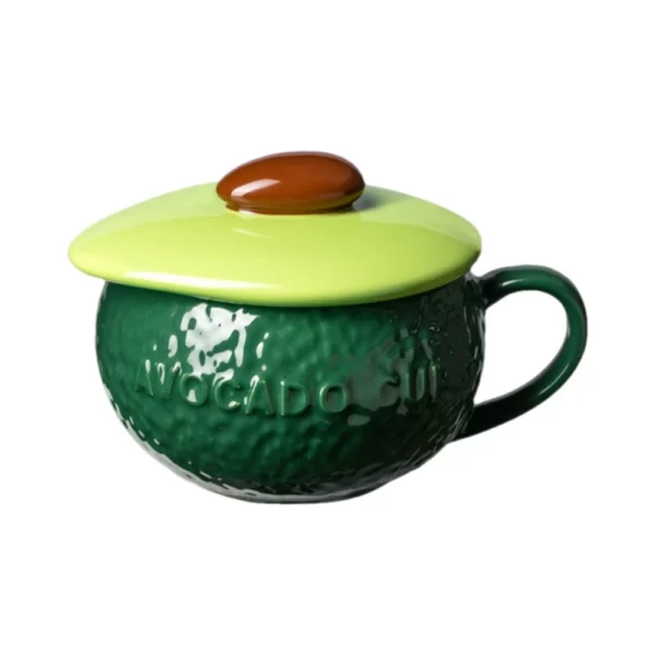 Mossington 10 oz Avocado Ceramic Bowl & Spoon