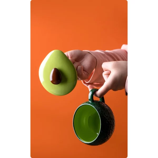 Mossington 10 oz Avocado Ceramic Bowl & Spoon
