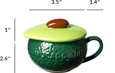 Mossington 10 oz Avocado Ceramic Bowl & Spoon