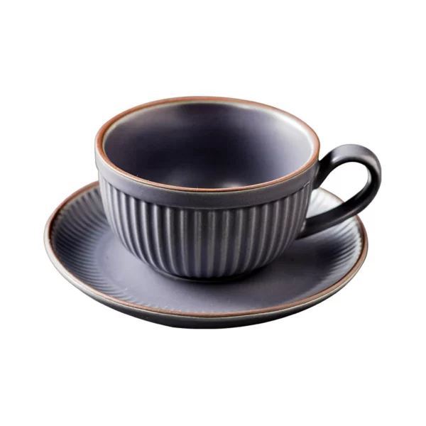 Beaumont 9 oz Ceramic Cup & Saucer with Spoon
