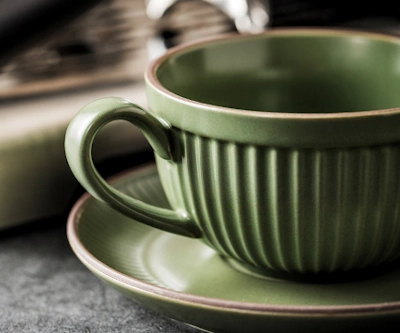 Beaumont 9 oz Ceramic Cup & Saucer with Spoon