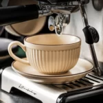 Beaumont 9 oz Ceramic Cup & Saucer with Spoon