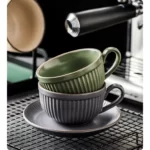Beaumont 9 oz Ceramic Cup & Saucer with Spoon