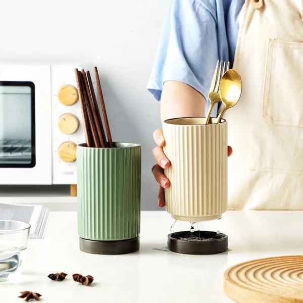 Cinderwell Ceramic Utensil Holder