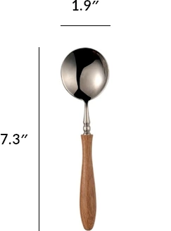 Merrington Wood Handled Stainless Steel Flatware