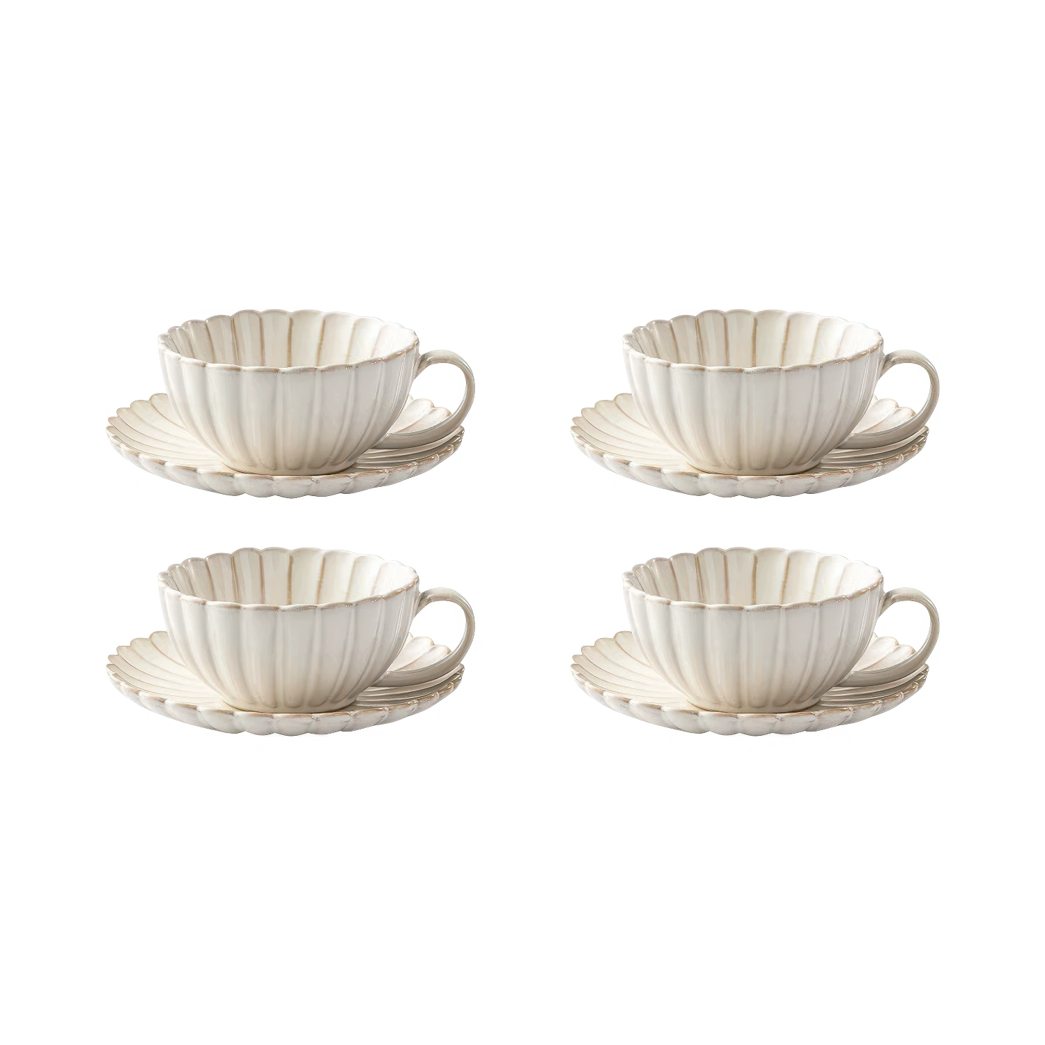 Chantrelle 7 oz Ceramic Cup & Saucer