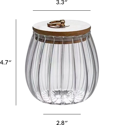 Bloomfield Glass Jar with Lid