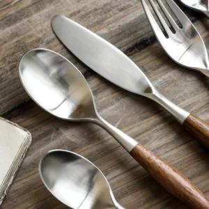 Bergen Tapered Wood 5-Piece Cutlery Set