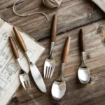 Bergen Tapered Wood 5-Piece Cutlery Set