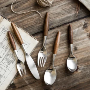 Bergen Tapered Wood Cutlery Set