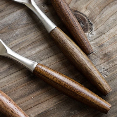 Bergen Tapered Wood Cutlery Set