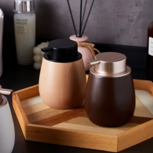 Bordeaux Matte Minimalist Ceramic Foaming Soap Dispenser