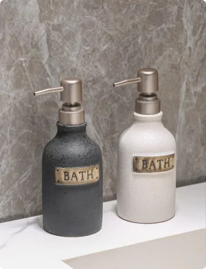 Bristol Rustic Plaque Ceramic Liquid Soap Dispenser