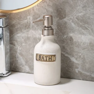 Bristol Rustic Plaque Ceramic Liquid Soap Dispenser