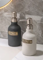 Bristol Rustic Plaque Ceramic Liquid Soap Dispenser