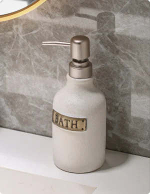 Bristol Rustic Plaque Ceramic Liquid Soap Dispenser