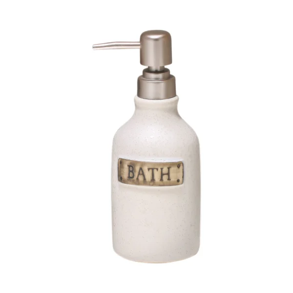 Bristol Rustic Plaque Ceramic Liquid Soap Dispenser
